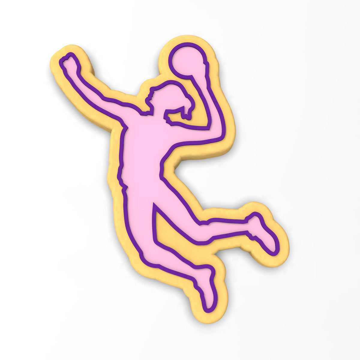 Volleyball Player Serve Cookie Cutter | Stamp | Stencil #1
