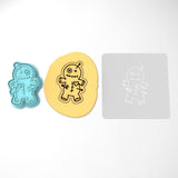 Voodoo Doll Cookie Cutter | Stamp | Stencil #1 Halloween / Fall Cookie Cutter Lady 3 Inch Cupcake/Small Cookie Cutter + Stamp Yes