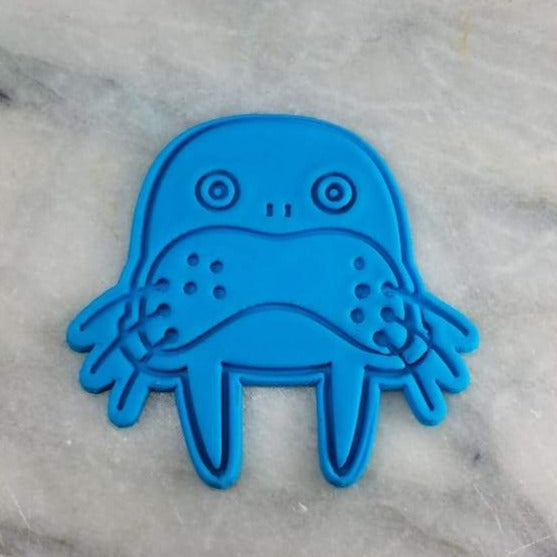 Walrus Face Cookie Cutter  Stamp & Outline #1