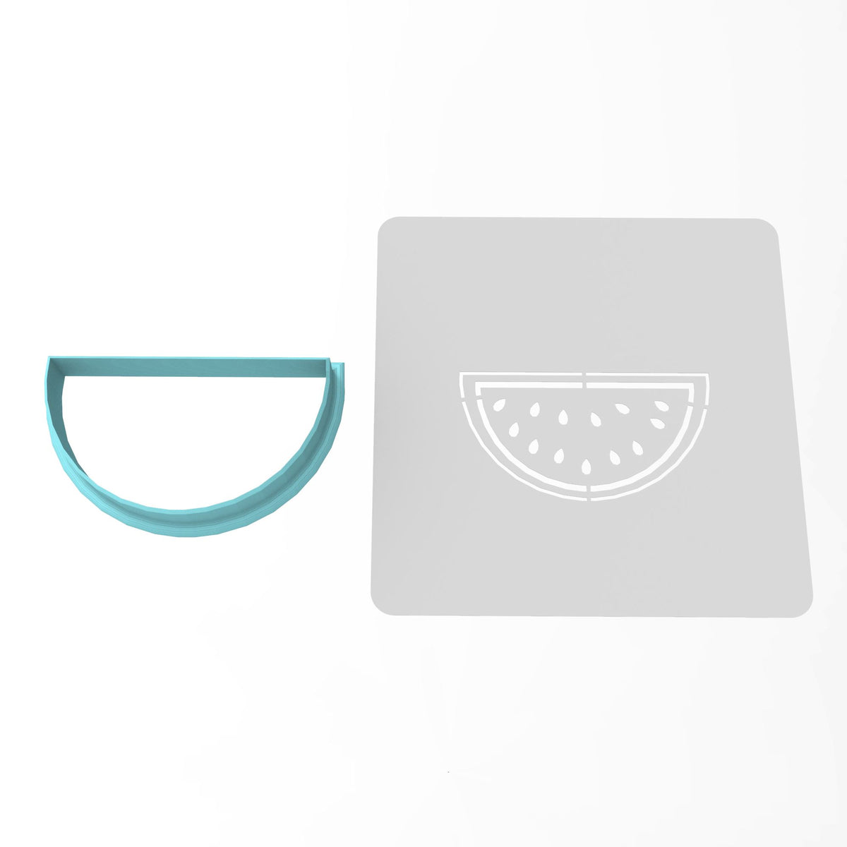 Watermelon Cookie Cutter | Stamp | Stencil #1