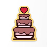 Wedding Cake 3 Tier Cookie Cutter | Stamp | Stencil #1