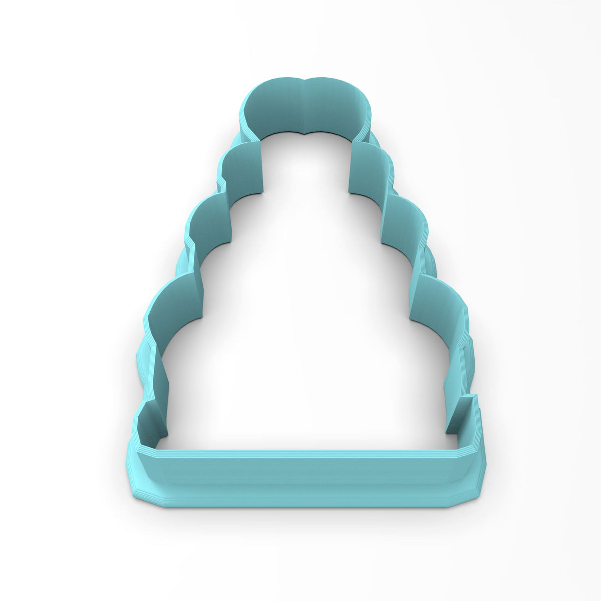 Wedding Cake 3 Tier Cookie Cutter | Stamp | Stencil #1