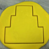 Wedding Cake Cookie Cutter Tier 3 Outline - Wedding / Baby / V Day