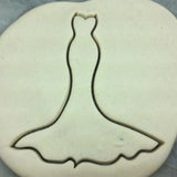 Wedding Dress Outline #2 Cookie Cutter - Wedding / Baby / V Day