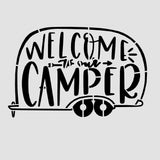 Welcome to Our Camper Cookie Cutter | Stamp | Stencil #1