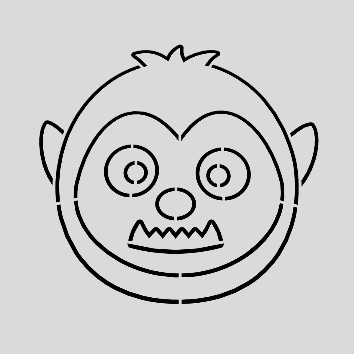 Werewolf Cookie Cutter | Stamp | Stencil #1