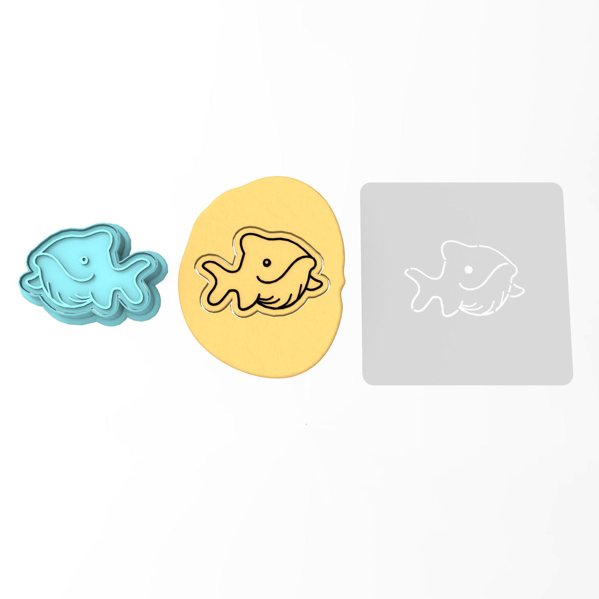 Whale Cookie Cutter | Stamp | Stencil #1