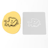 Whale Cookie Cutter | Stamp | Stencil #1