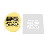 Where's the Tylenol Cookie Cutter | Stamp | Stencil Xmas / Winter / NYE Cookie Cutter Lady 2 Inch Small Cupcake Stamp Only Yes