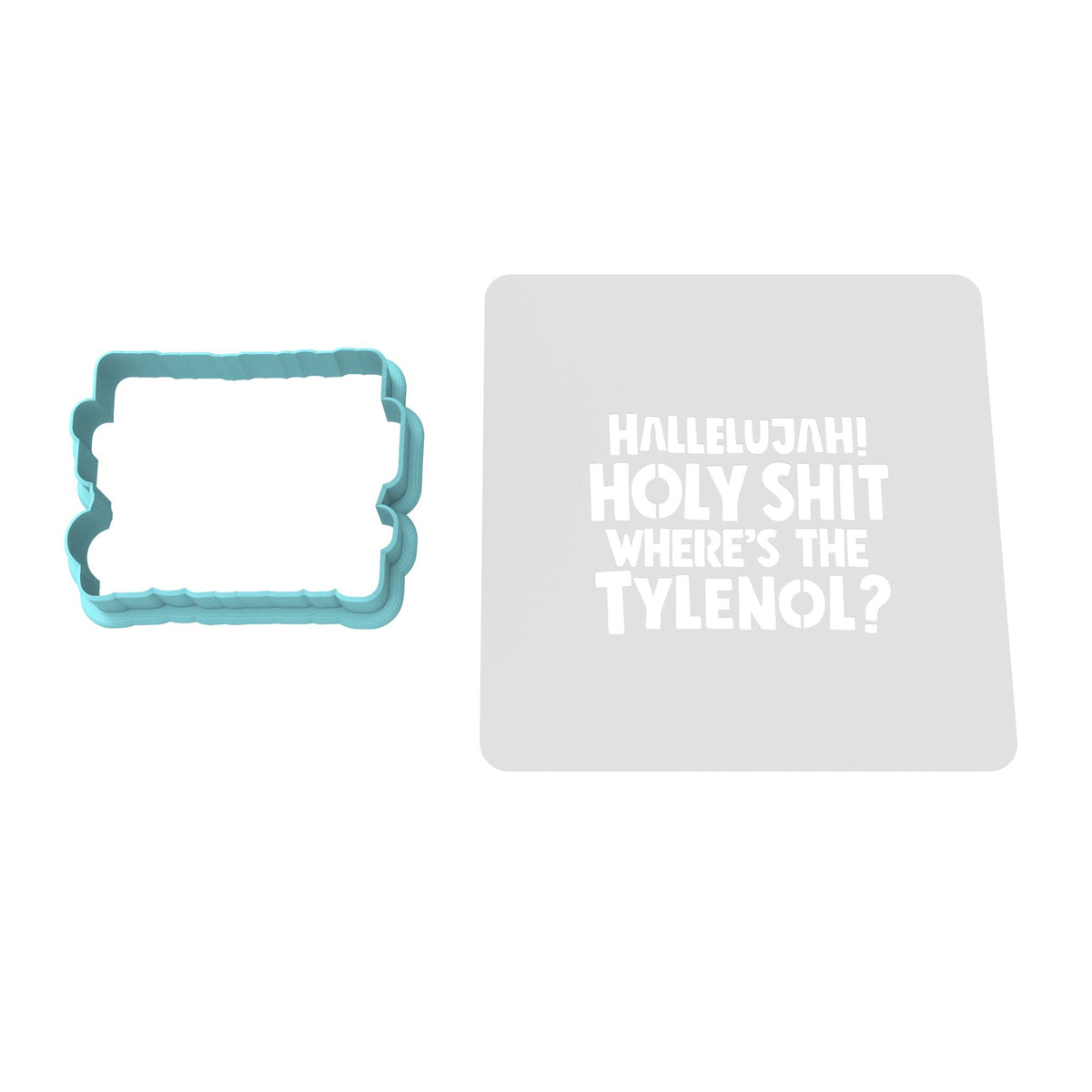Where's the Tylenol Cookie Cutter | Stamp | Stencil Xmas / Winter / NYE Cookie Cutter Lady 2 Inch Small Cupcake Cutter Only Yes