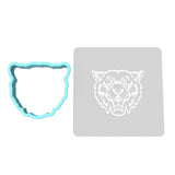 Wildcat Cookie Cutter | Stamp | Stencil #1 Animals & Dinosaurs Cookie Cutter Lady MINI - 2 Inches (5cm) **BUNDLE** Cutter + Stencil 