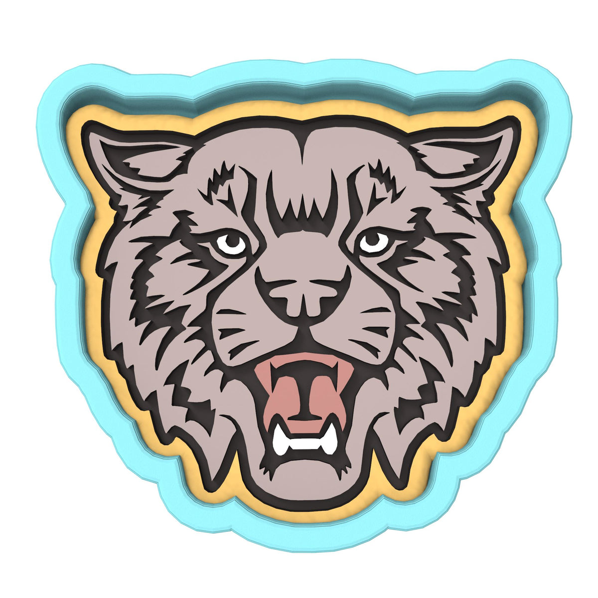 Wildcat Cookie Cutter | Stamp | Stencil #1 Animals & Dinosaurs Cookie Cutter Lady 