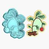 Wilting Christmas Tree Cookie Cutter | Stamp | Stencil #1