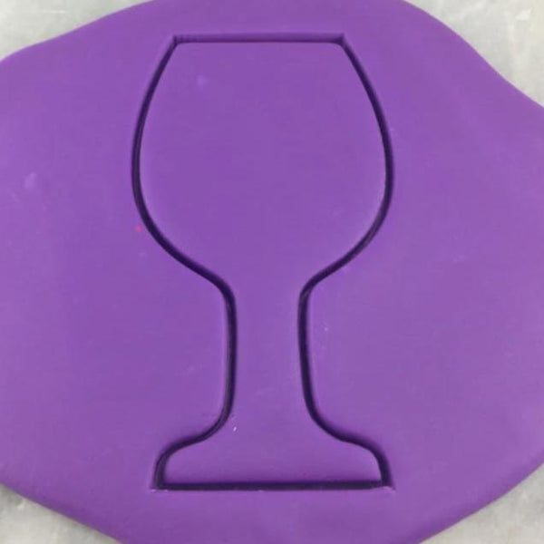 Wine Glass Cookie Cutter Outline - Mom / Dad / Bday / Party