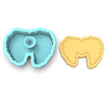 Winnie Sanderson Witch Hair Cookie Cutter | Stamp | Stencil #1