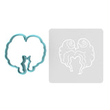 Winnie Sanderson Witch Hair Cookie Cutter | Stamp | Stencil #2