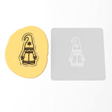 Winter Gnome Cookie Cutter | Stamp | Stencil #1 Xmas / Winter / NYE Cookie Cutter Lady 3 Inch Cupcake/Small Cookie Stamp Only Yes