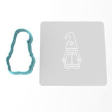 Winter Gnome Cookie Cutter | Stamp | Stencil #1 Xmas / Winter / NYE Cookie Cutter Lady 3 Inch Cupcake/Small Cookie Cutter Only Yes