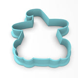 Witch Face Cookie Cutter Outline & Stamp #1 Halloween / Fall Cookie Cutter Lady 3 Inch Cupcake/Small Cookie Cutter Only No