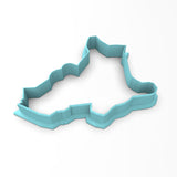 Witch on a Broom Cookie Cutter Outline & Stamp #1