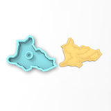 Witch on a Broom Cookie Cutter Outline & Stamp #1