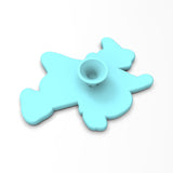 Witch on Broomstick Cookie Cutter | Stamp | Stencil #2 Halloween / Fall Cookie Cutter Lady 2 Inch Small Cupcake Stamp Only No