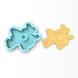 Witch on Broomstick Cookie Cutter | Stamp | Stencil #2 Halloween / Fall Cookie Cutter Lady 