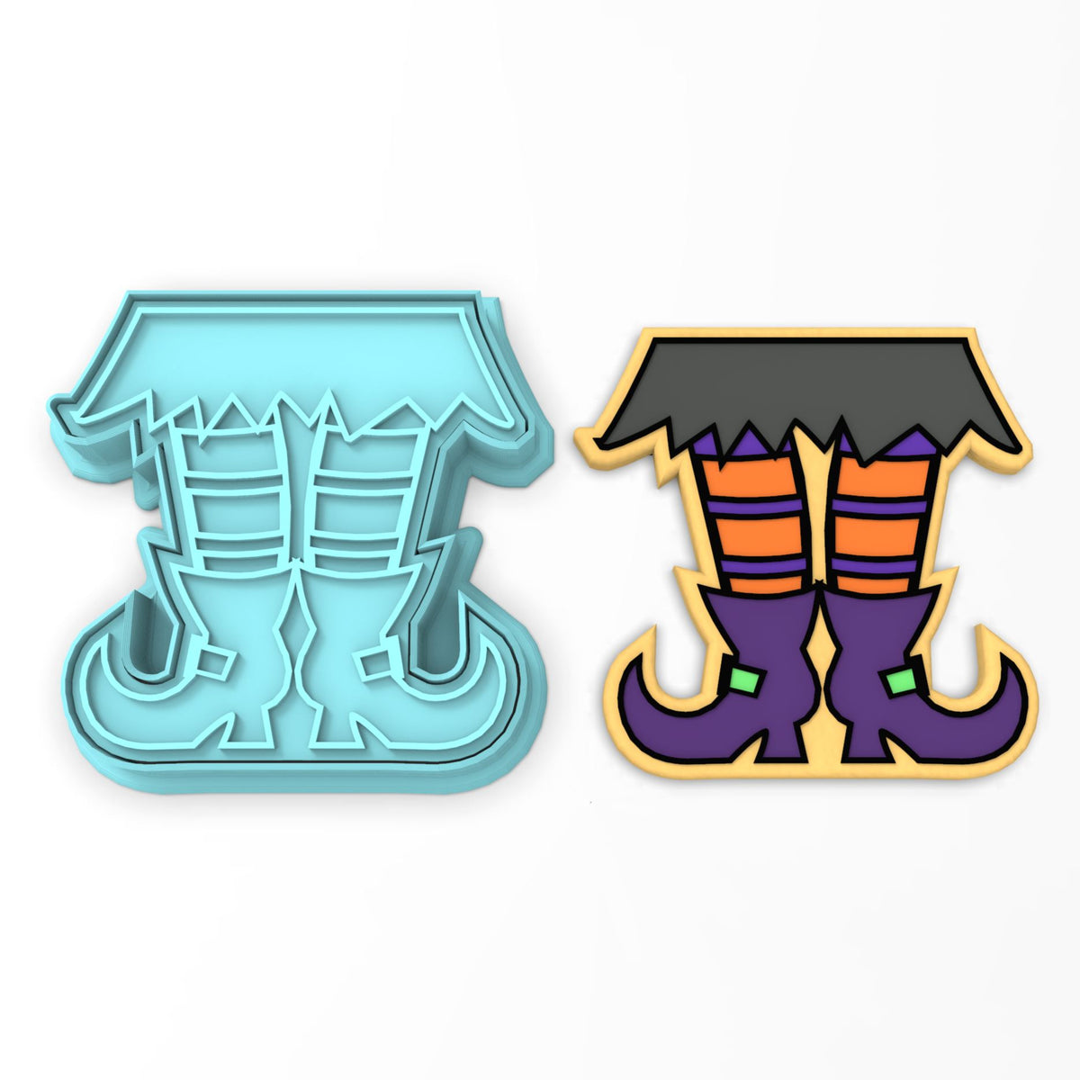 Witches Feet Cookie Cutter | Stamp | Stencil #1