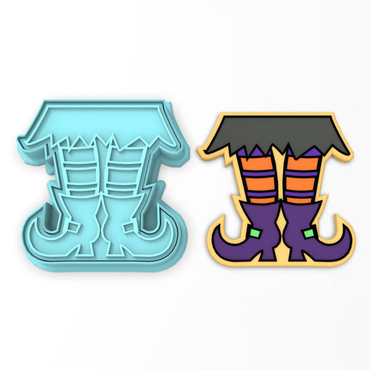Witches Feet Cookie Cutter | Stamp | Stencil #1