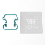 Witches Feet Cookie Cutter | Stamp | Stencil #1