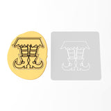 Witches Feet Cookie Cutter | Stamp | Stencil #1
