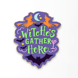 Witches Gather Here Cookie Cutter | Stamp | Stencil #1 Halloween / Fall Cookie Cutter Lady 
