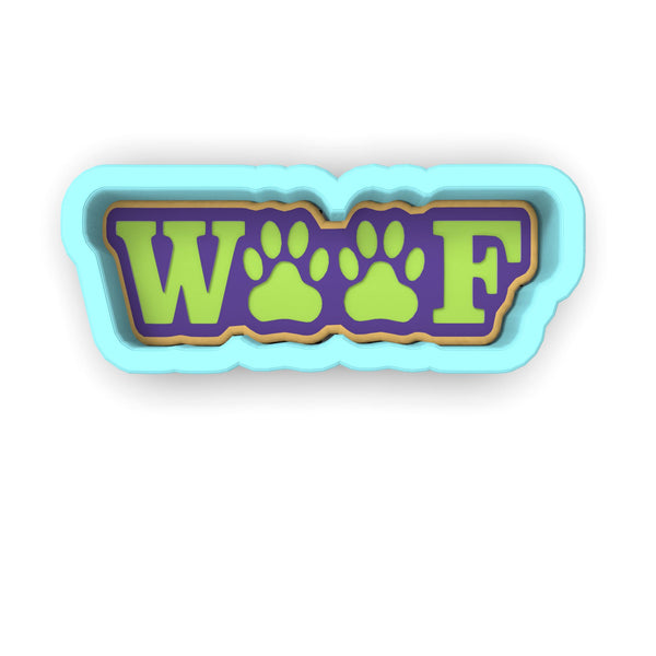 Woof Cookie Cutter | Stamp | Stencil #1