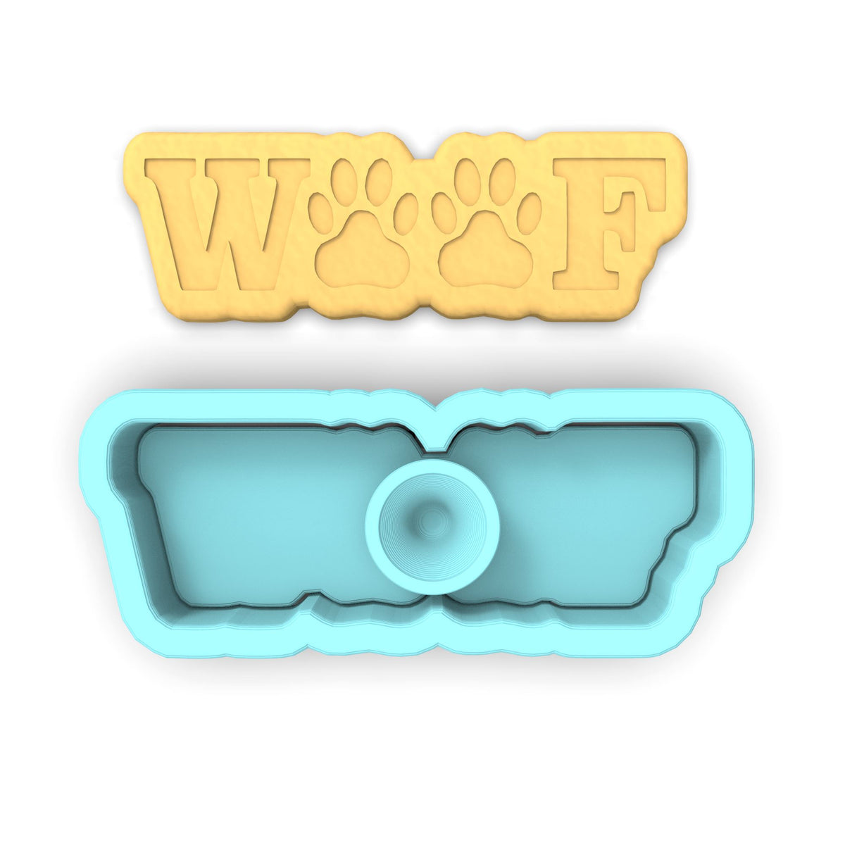 Woof Cookie Cutter | Stamp | Stencil #1