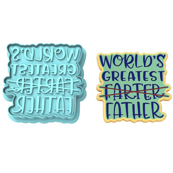 World's Greatest Farter Cookie Cutter | Stamp | Stencil #1