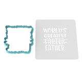 World's Greatest Farter Cookie Cutter | Stamp | Stencil #1