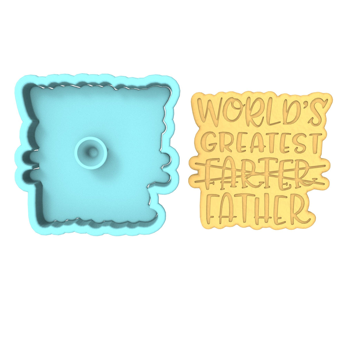 World's Greatest Farter Cookie Cutter | Stamp | Stencil #1