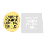 World's Greatest Farter Cookie Cutter | Stamp | Stencil #1