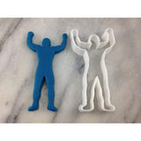 Wrestling Champion Cookie Cutter Outline - Sports