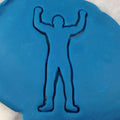Wrestling Champion Cookie Cutter Outline - Sports