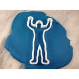 Wrestling Champion Cookie Cutter Outline - Sports
