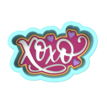 XOXO Cookie Cutter | Stamp | Stencil Wedding / Baby / V Day Cookie Cutter Lady 