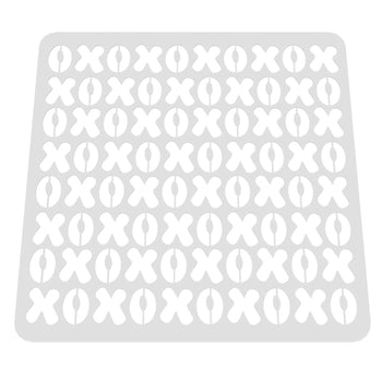 XOXO Pattern Stencil Cookie Cutter Lady 