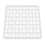 XOXO Pattern Stencil Cookie Cutter Lady 