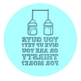 You Guys Give Up Yet Cookie Cutter | Stamp | Stencil Xmas / Winter / NYE Cookie Cutter Lady TEENY - 1 Inch (2.5cm) Debosser ONLY 