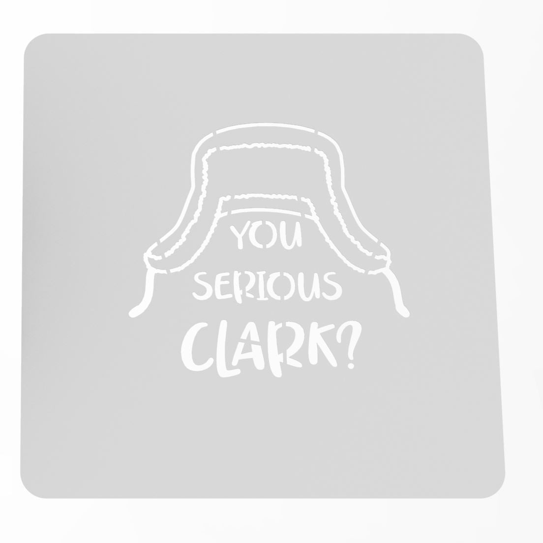 You Serious Clark Cookie Cutter | Stamp | Stencil Xmas / Winter / NYE Cookie Cutter Lady MINI - 2 Inches (5cm) Stencil ONLY 