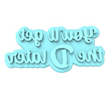 You'll Get the D Later Cookie Cutter | Stamp | Stencil #1 Wedding / Baby / V Day Cookie Cutter Lady MINI - 2 Inches (5cm) Stamp ONLY 