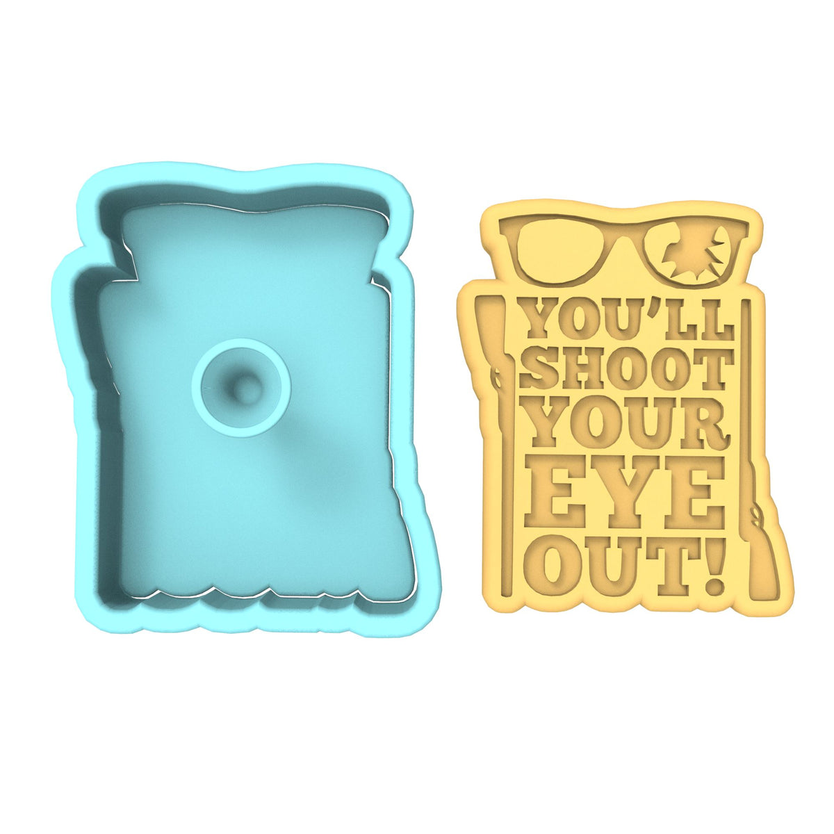 You'll Shoot Your Eye Out Guns Cookie Cutter | Stamp | Stencil #1