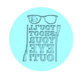 You'll Shoot Your Eye Out Guns Cookie Cutter | Stamp | Stencil #1 Xmas / Winter / NYE Cookie Cutter Lady 