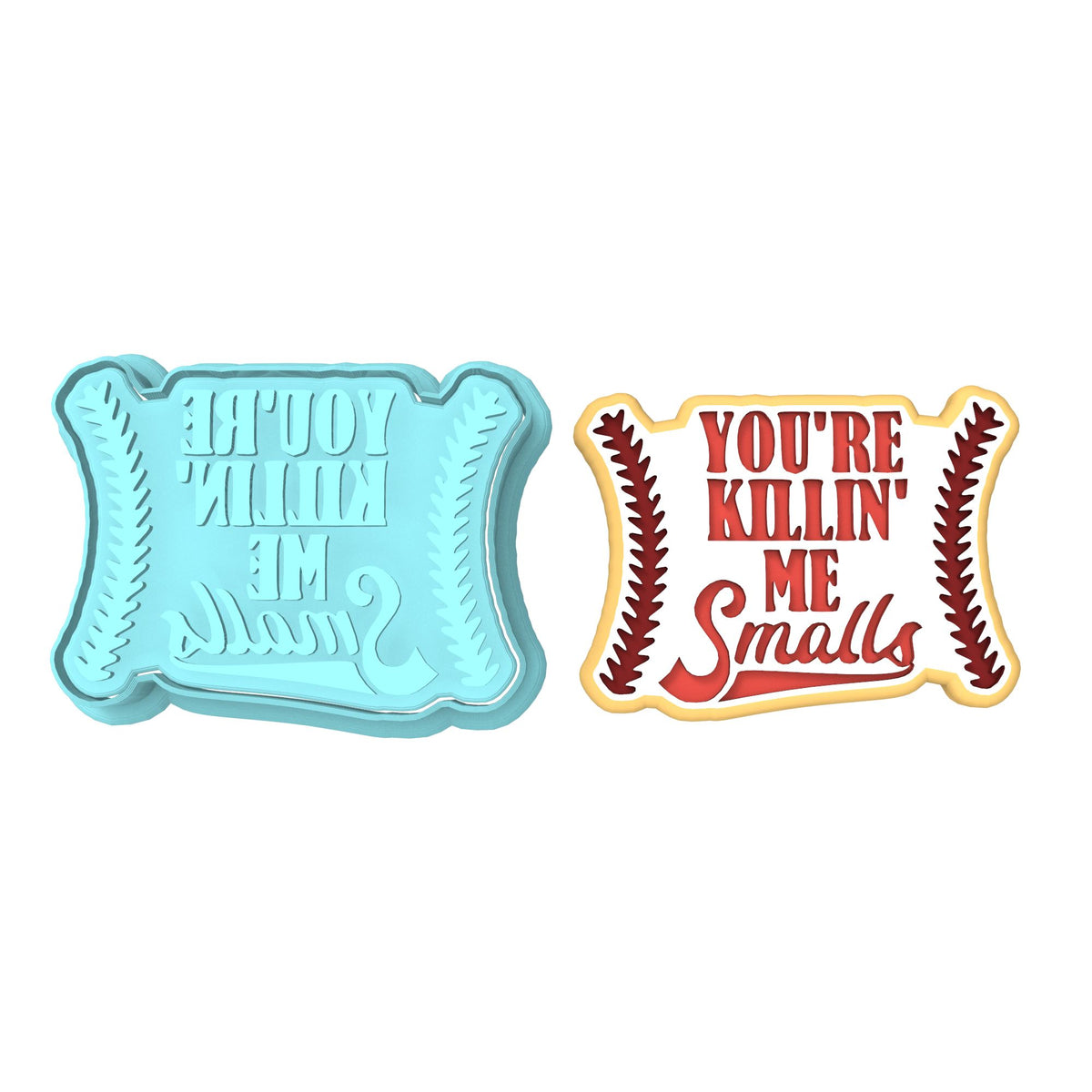 You're Killing Me Smalls Cookie Cutter | Stamp | Stencil #1 4th of july Cookie Cutter Lady MINI - 2 Inches (5cm) **BUNDLE** Cutter + Stamp 